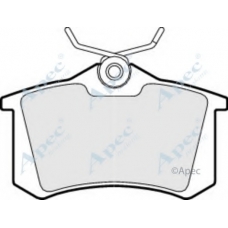 PAD533 APEC Комплект тормозных колодок, дисковый тормоз