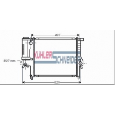 1403101 KUHLER SCHNEIDER Радиатор, охлаждение двигател