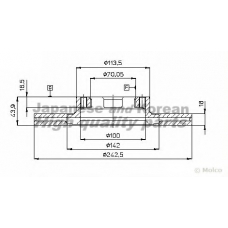 S016-02 ASHUKI Тормозной диск