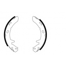 8DB 355 002-311 HELLA PAGID Комплект тормозных колодок