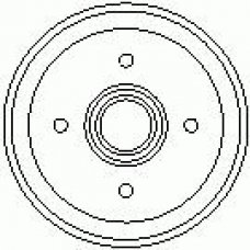 7D0443 KAWE Тормозной барабан