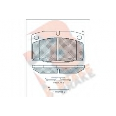 RB0454-073 R BRAKE Комплект тормозных колодок, дисковый тормоз