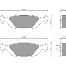 AC451182D AC Delco Комплект тормозных колодок, дисковый тормоз