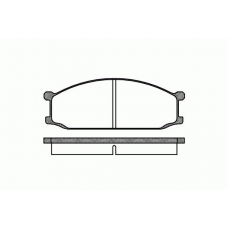 0136.00 REMSA Комплект тормозных колодок, дисковый тормоз