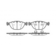 P8583.00 WOKING Комплект тормозных колодок, дисковый тормоз