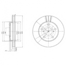 BG3355 DELPHI Тормозной диск