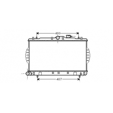 HY2047 AVA Радиатор, охлаждение двигателя