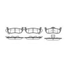 P10063.10 WOKING Комплект тормозных колодок, дисковый тормоз