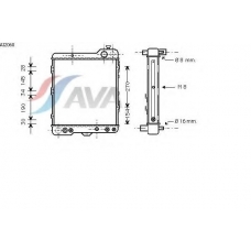 AI2060 AVA Радиатор, охлаждение двигателя