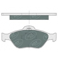 SP 363 SCT Комплект тормозных колодок, дисковый тормоз