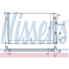 61302A NISSENS Радиатор, охлаждение двигателя