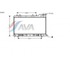 SU2054 AVA Радиатор, охлаждение двигателя