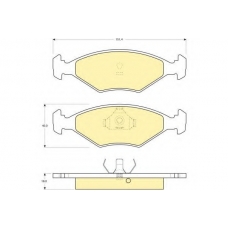 6109582 GIRLING Комплект тормозных колодок, дисковый тормоз