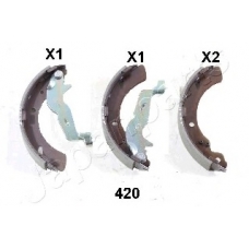 GF-420AF JAPANPARTS Комплект тормозных колодок