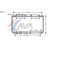 HD2187 AVA Радиатор, охлаждение двигателя