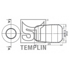 04.060.6006.150 TEMPLIN Кожух пневматической рессоры