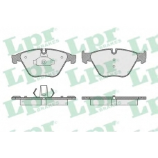 05P1619 LPR Комплект тормозных колодок, дисковый тормоз