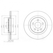BG3741 DELPHI Тормозной диск
