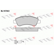 BL1970A3 FTE Комплект тормозных колодок, дисковый тормоз