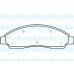 BP-3514 KAVO PARTS Комплект тормозных колодок, дисковый тормоз