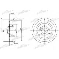 PDR1482 PATRON Тормозной барабан
