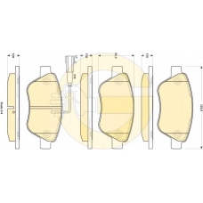 6118534 GIRLING Комплект тормозных колодок, дисковый тормоз