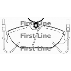 FBP1051 FIRST LINE Комплект тормозных колодок, дисковый тормоз