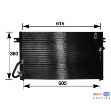 8FC 351 036-481 HELLA Конденсатор, кондиционер