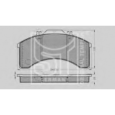 03.120.8700.00P TEMPLIN Комплект тормозных колодок, дисковый тормоз