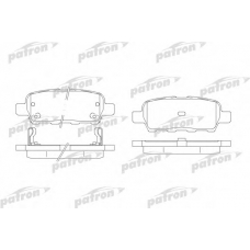 PBP1693 PATRON Комплект тормозных колодок, дисковый тормоз