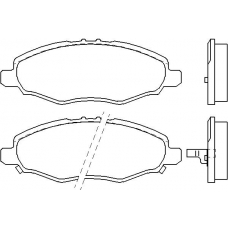 MDB2880 MINTEX Комплект тормозных колодок, дисковый тормоз