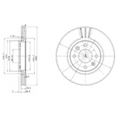 BG2448 DELPHI Тормозной диск