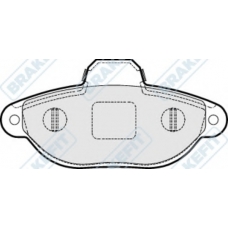 PD3141 APEC Комплект тормозных колодок, дисковый тормоз