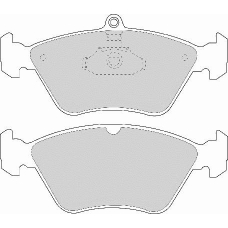 FD6587N NECTO Комплект тормозных колодок, дисковый тормоз