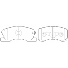 FP6168 FIT Комплект тормозных колодок, дисковый тормоз