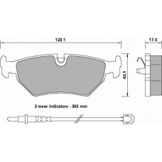 729281 ROULUNDS Комплект тормозных колодок, дисковый тормоз