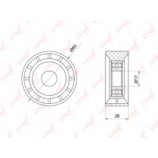 PB-7027 LYNX Ролик руч.ремня renault logan