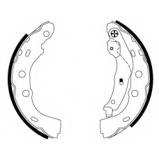 8DB 355 000-451 HELLA Комплект тормозных колодок
