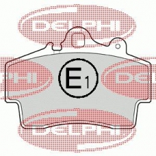 LP1411 DELPHI Комплект тормозных колодок, дисковый тормоз