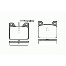 0068 12 KAWE Комплект тормозных колодок, дисковый тормоз