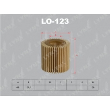 LO-123 LYNX Фильтр масляный