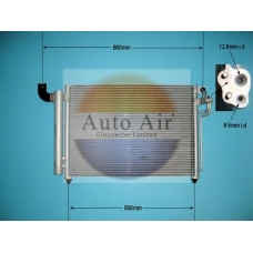16-1080 AUTO AIR GLOUCESTER Конденсатор, кондиционер