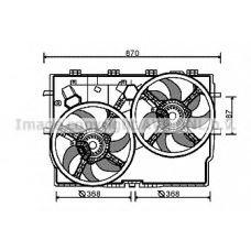 FT7586 AVA Вентилятор, охлаждение двигателя