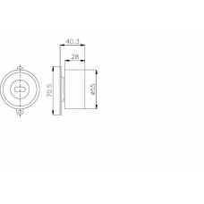 TKR 9982 TIMKEN Натяжной ролик, ремень грм