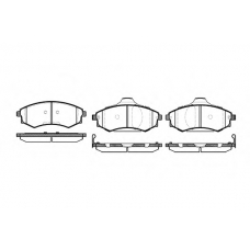 0318.05 REMSA Комплект тормозных колодок, дисковый тормоз