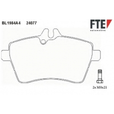 BL1984A4 FTE Комплект тормозных колодок, дисковый тормоз