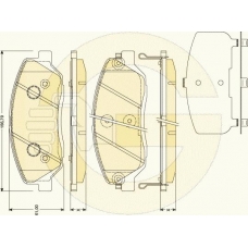 6134189 GIRLING Комплект тормозных колодок, дисковый тормоз