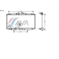 HD2170 AVA Радиатор, охлаждение двигателя