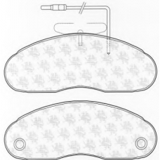 BP657 QH Benelux Комплект тормозных колодок, дисковый тормоз