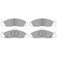 750.1 SIMER Комплект тормозных колодок, дисковый тормоз